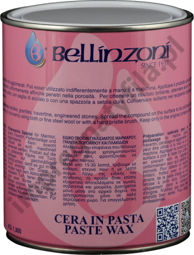 Przejdź do produktu Pasta polerska Bellinzoni (wosk 250mL)