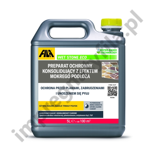 Przejdź do produktu FILA WET STONE ECO (5 L) - impregnat z efektem WET, ochrona przed plamami