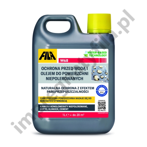 Przejdź do produktu FILA W68 (1 L) - impregnat  z efektem naturalnym, ochrona przed wodą i plamami