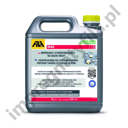 FILA W68 (5 L) - impregnat z efektem naturalnym, ochrona przed wodą i plamami