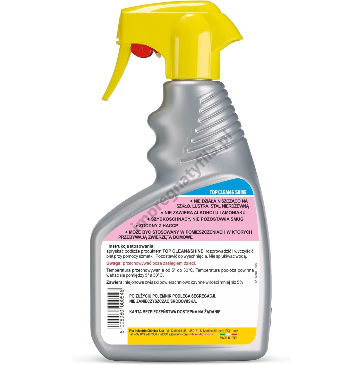 FILA TOP CLEAN&amp;SHINE 750mL - tył