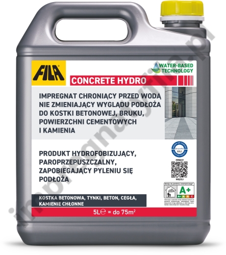 Przejdź do produktu FILA CONCRETE HYDRO (5 L) - impregnat do kostki do kostki brukowej i betonu