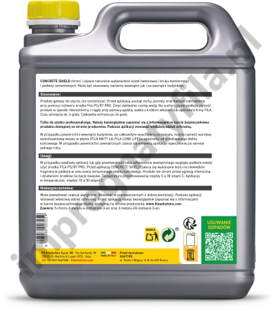 FILA CONCRETE SHIELD (5 L) - ożywiający kolor impregnat do kostki brukowej i betonu, tył