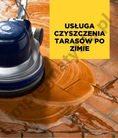 Usługa czyszczenia tarasów po zimie