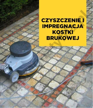 Usługa czyszczenia i impregnacji kostki brukowej
