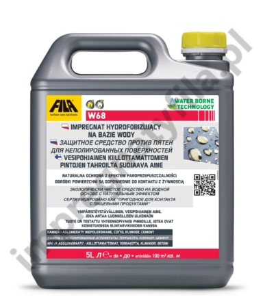 FILA W68 (5 L) - impregnat z efektem naturalnym, ochrona przed wodą i plamami