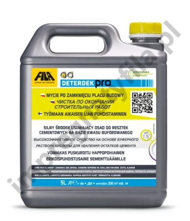 DETERDEK PRO (5 L) - do czyszczenia po klejeniu i fugowaniu